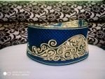 Banarasi Barkati Blue Golden Peacock Design - Image 2