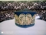 Banarasi Barkati Blue Golden Peacock Design