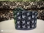 Banarasi Barkati Topi White Black Leaf Design - Image 2