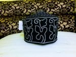 Banarasi Barkati Topi White Black Model-3