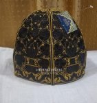 zohaib ashrafi black golden Barkati Turki Topi