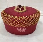 Red Golden Shabbir Barkati Topi