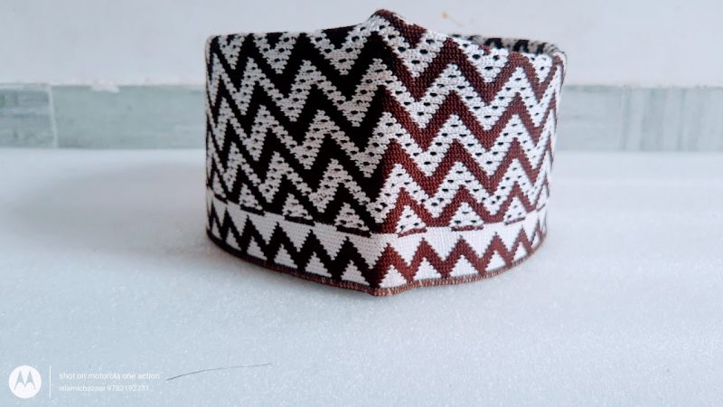 Razvi Barkati Topi Zigzag Brown| Islamicbazaar | 2022