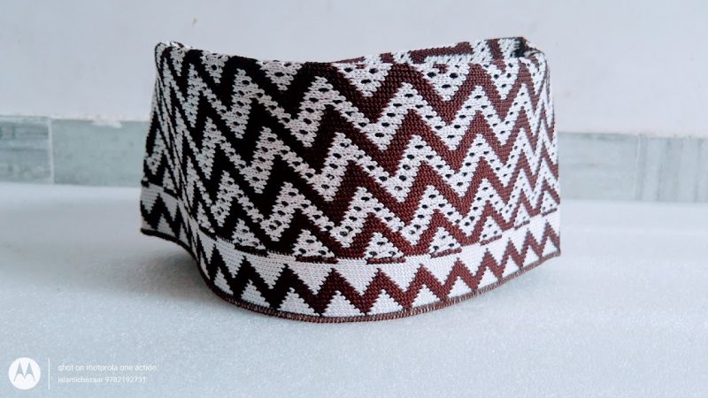 Razvi Barkati Topi Zigzag Brown 3